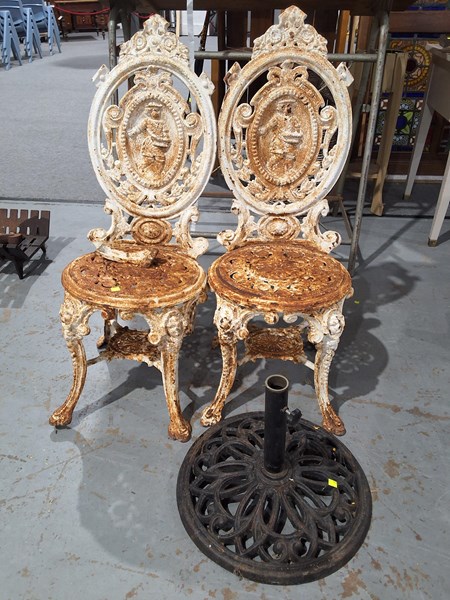 Lot 202 - GARDEN CHAIRS