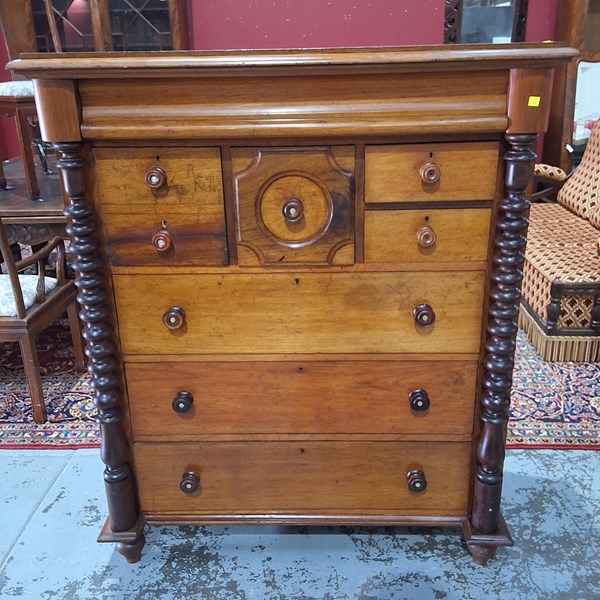 Lot 34 - CEDAR CHEST OF DRAWERS