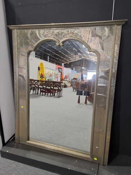 Lot 212 - OVERMANTEL MIRROR