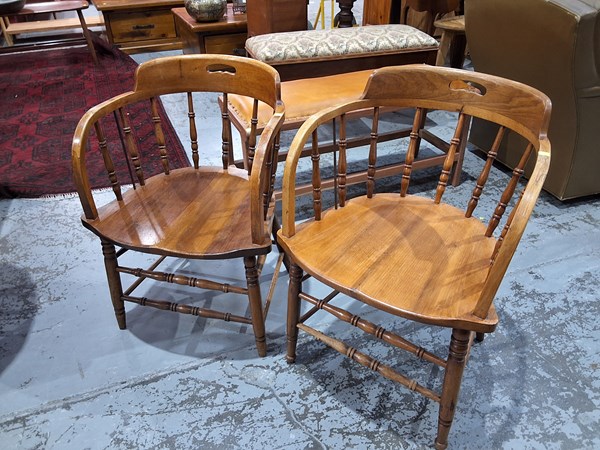 Lot 73 - CAPTAINS CHAIRS