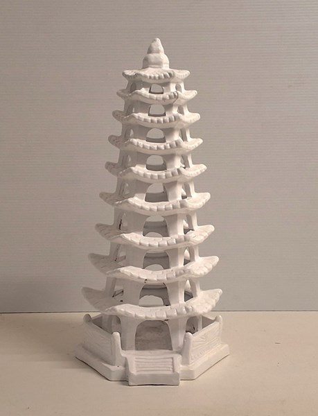 Lot 1346 - CERAMIC PAGODA