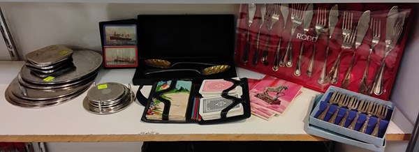 Lot 1320 - FLATWARE & COASTERS