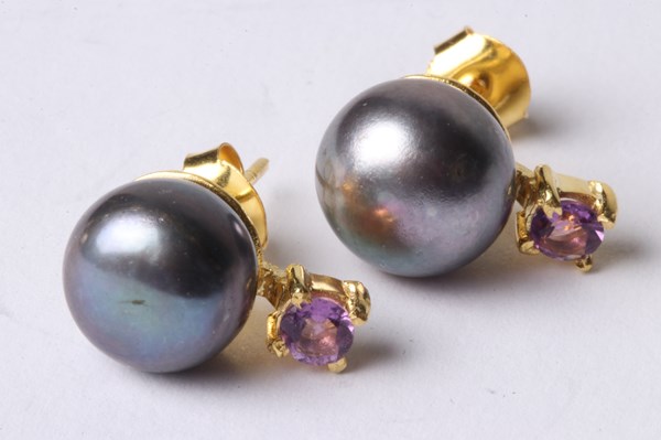 Lot 1008 - PEARL EARRINGS