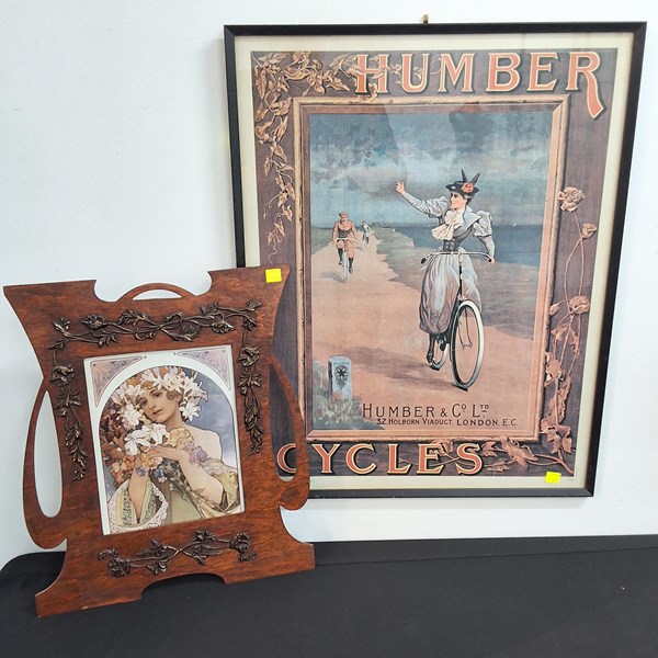 Lot 1133 - HUMBER CYCLES POSTER