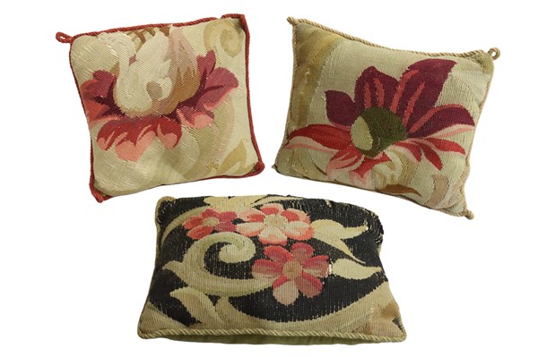 Lot 255 - AUBUSSON FRAGMENT CUSHIONS