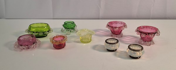 Lot 1219 - A COLLECTION OF SALT DISHES