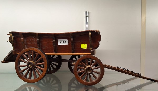 Lot 1294 - WOODEN CART