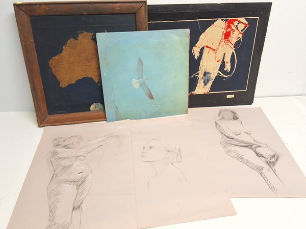 Lot 1409 - PRINTS, PAINTINGS & SKETCHES