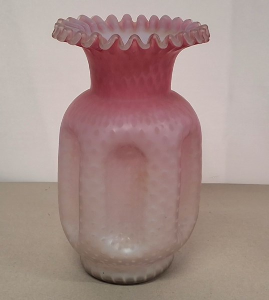 Lot 1358 - SATIN GLASS VASE