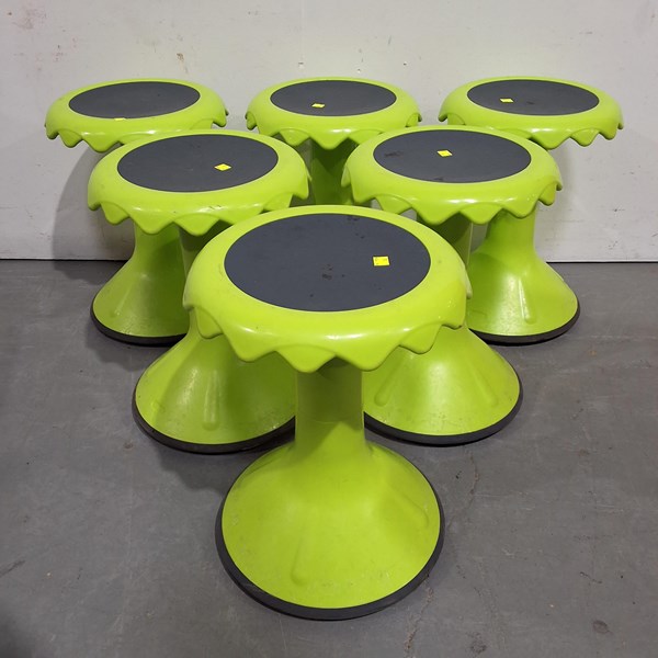 Lot 297 - SET OF SIX STOOLS