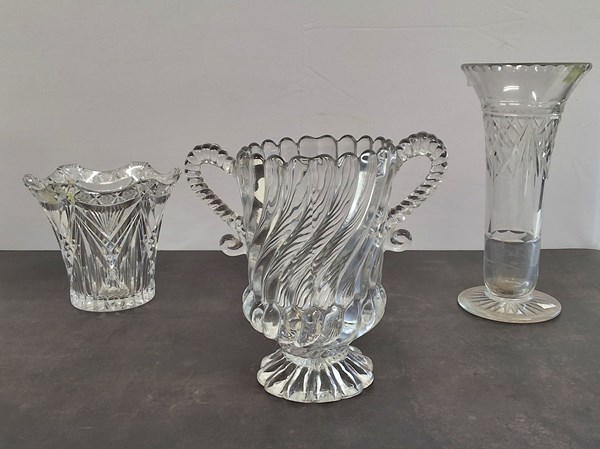 Lot 1366 - GLASS VASES