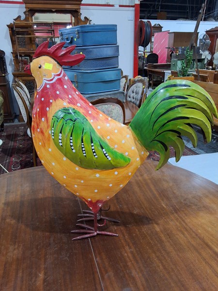 Lot 169 - GARDEN ROOSTER STATUE