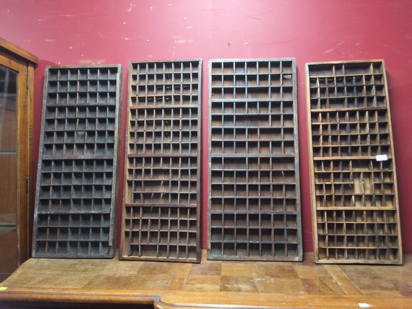 Lot 56 - FOUR PRINTERS TRAYS