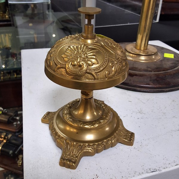 Lot 1328 - BRASS SHOP BELL