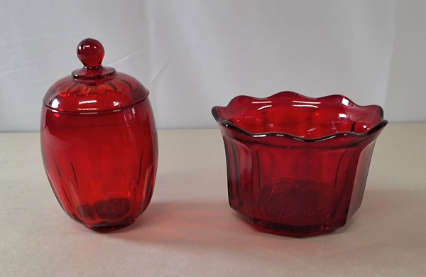 Lot 1329 - RUBY GLASS