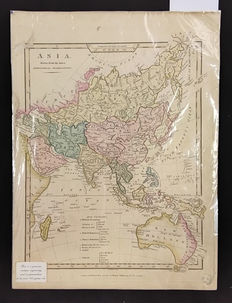 Lot 1197 - MAP OF ASIA 1800. Published by Robert Wilkinson