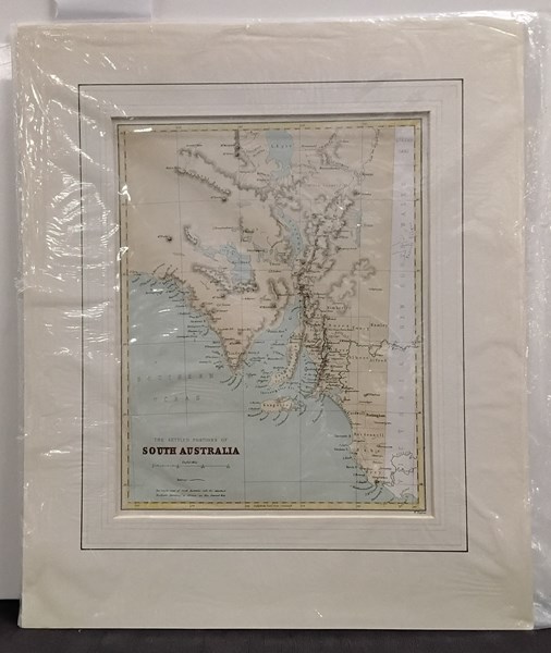 Lot 1160 - MAP OF SOUTH AUSTRALIA. The Settled Portions of SA