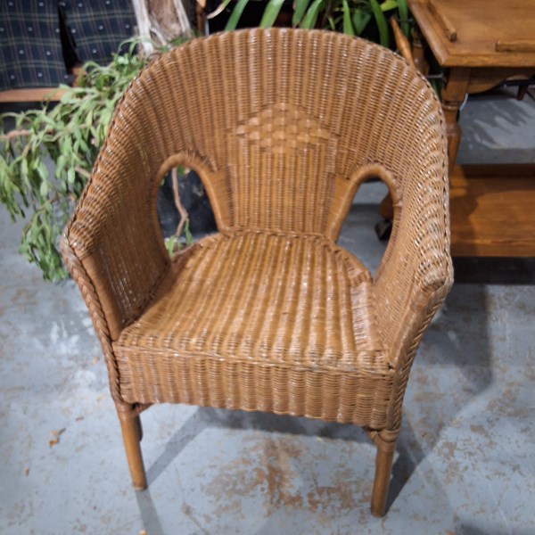 Lot 350 - CANE ARMCHAIR