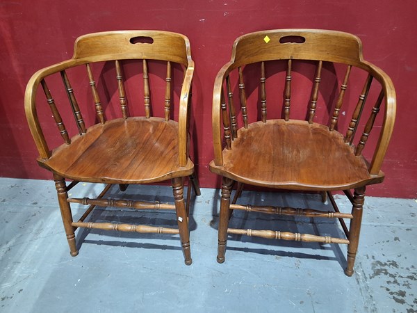 Lot 34 - CAPTAINS CHAIRS