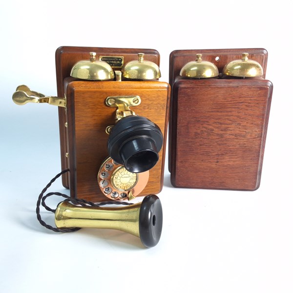 Lot 1338 - OAK CASED WALL TELEPHONE