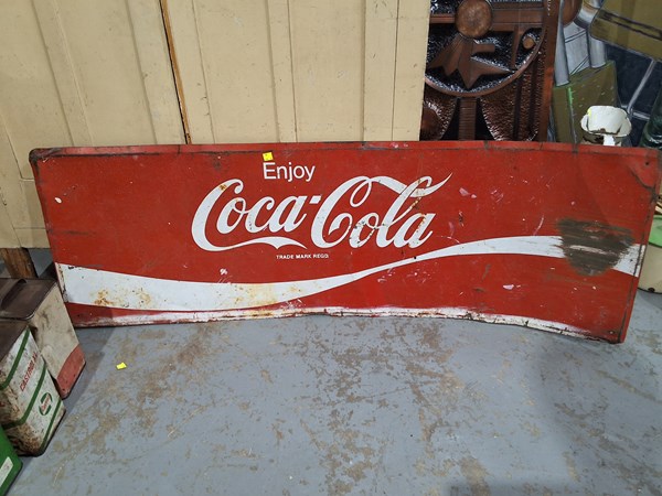 Lot 207 - COCA COLA ADVERTISING SIGN