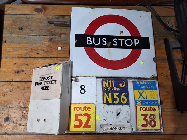 Lot 266 - LONDON BUS STOP SIGN