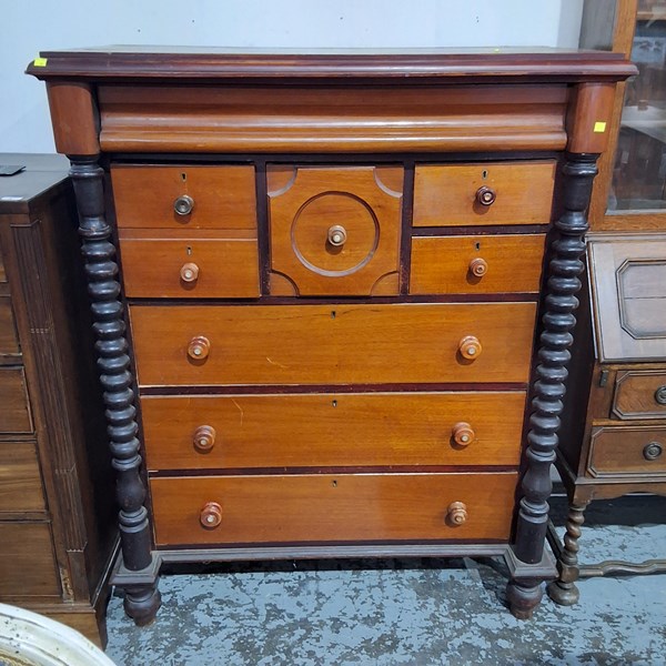 Lot 2 - CEDAR CHEST OF DRAWERS