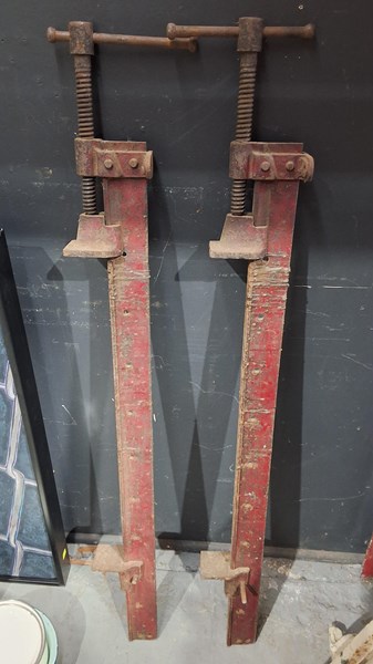 Lot 245 - PAIR OF SASH CLAMPS