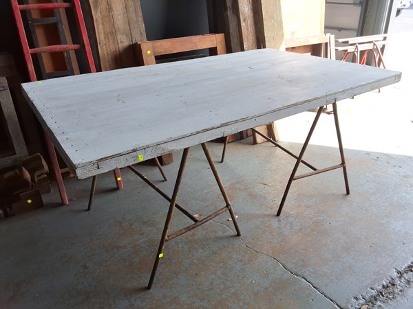 Lot 243 - TRESTLE TABLE