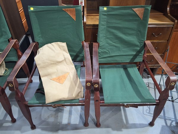 Lot 255 - SAFARI CHAIRS