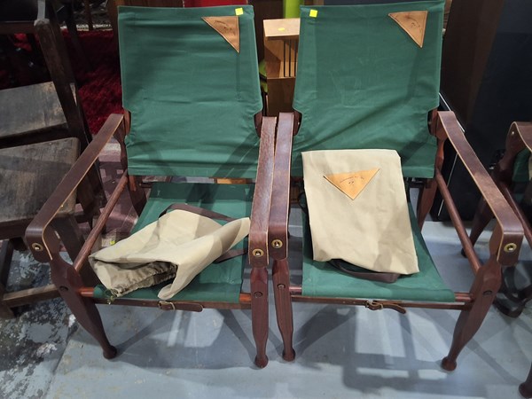 Lot 286 - SAFARI CHAIRS