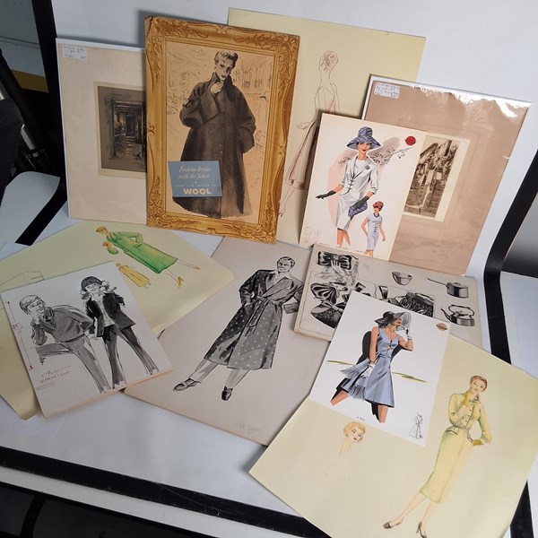 Lot 1507 - FASHION ILLUSTRATIONS & PRINTS