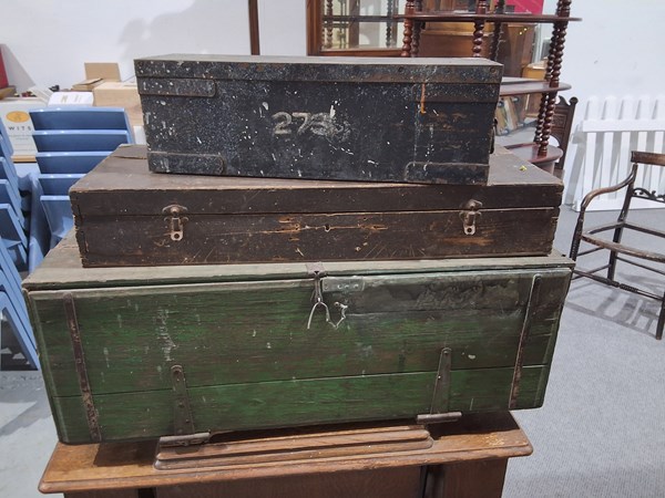 Lot 268 - RUSTIC BOXES