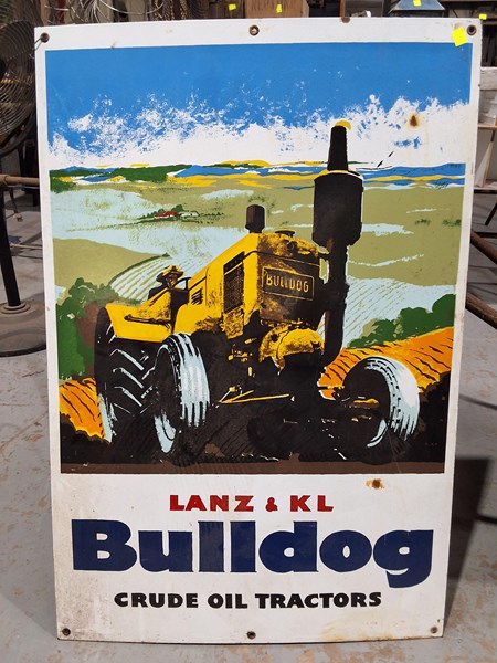 Lot 215 - ENAMEL TRACTOR SIGN