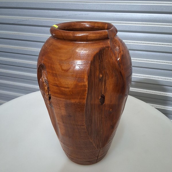 Lot 414 - TIMBER VASE