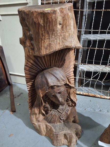 Lot 380 - WOOD SCULPTURE