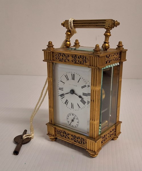 Lot 1054 - FRENCH CARRIAGE CLOCK