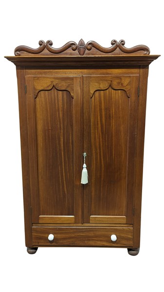 Lot 74 - GERMANIC CEDAR WARDROBE