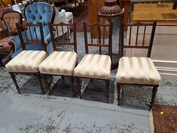 Lot 98 - FOUR DINING CHAIRS