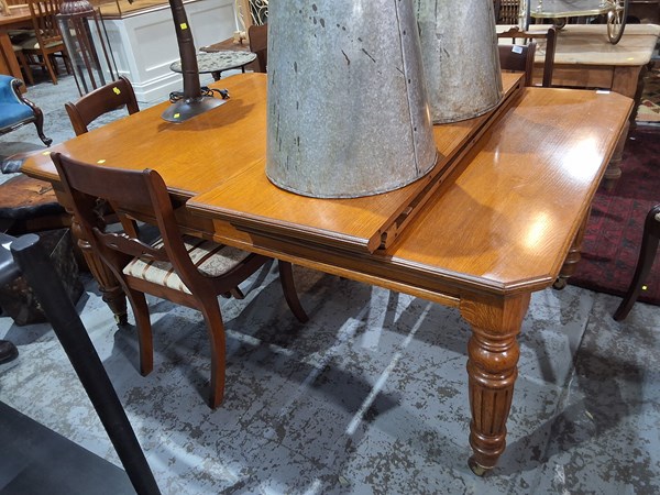 Lot 101 - OAK DINING TABLE