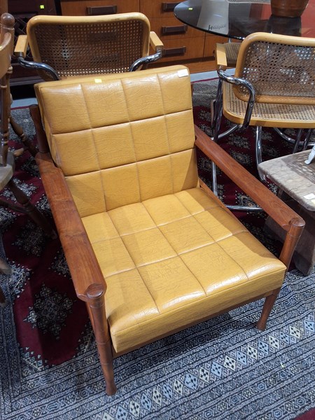 Lot 422 - TEAK ARMCHAIR