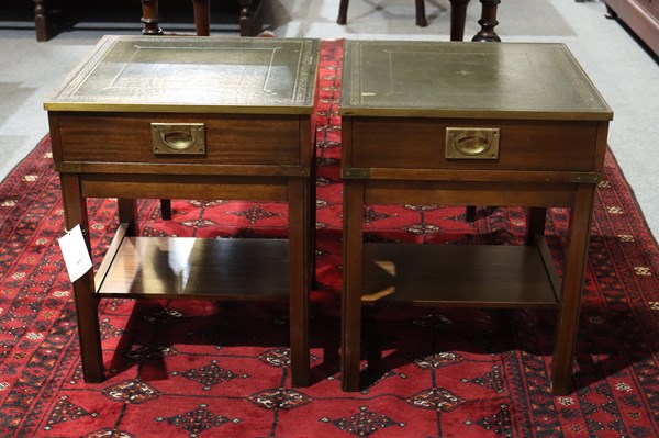 Lot 45 - PAIR OF BEDSIDE TABLES