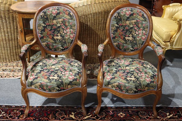 Lot 102 - PAIR OF PARLOUR CHAIRS