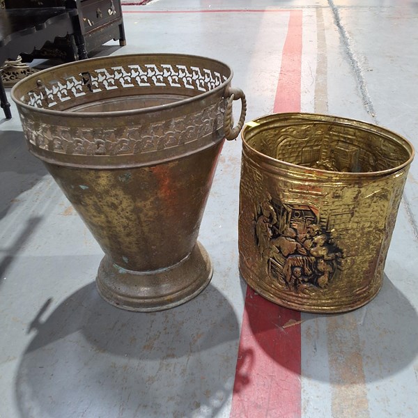 Lot 231 - BRASS PLANTERS