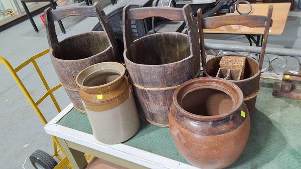 Lot 230 - BUCKETS AND POTS