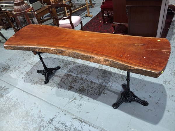 Lot 128 - RED GUM TABLE