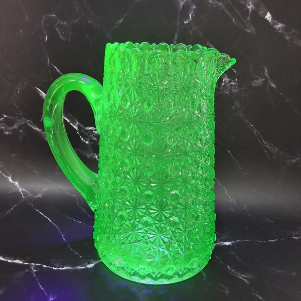 Lot 1178 - URANIUM GLASS JUG