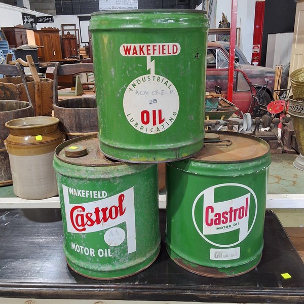 Lot 222 - CASTROL DRUMS