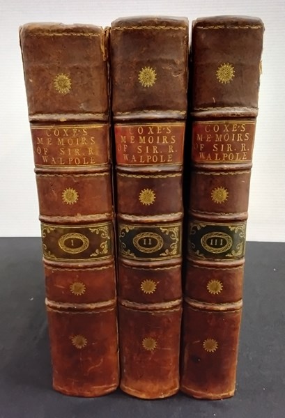 Lot 1163 - COXE, WILLIAM: Memoirs of the Life and Administration of Sir Robert Walpole