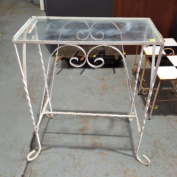 Lot 353 - PATIO CONSOLE TABLE